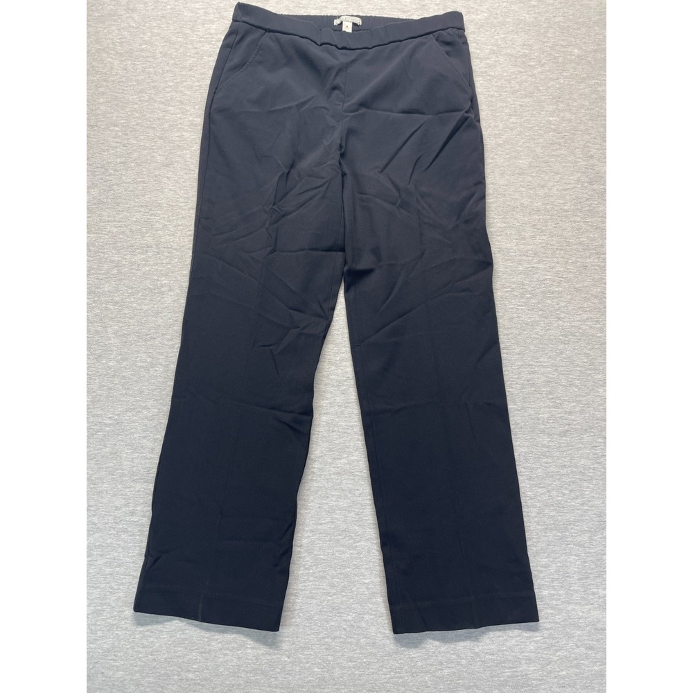Dana Buchman Black Straight Leg Dress Pants Womens 6 Office Business Pull On